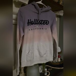 Hollister Women's Ombre Hoodie - Lavender and Cream